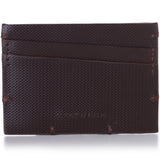 Alpine Swiss Double Diamond RFID Thin Card Case Leather Front Pocket Wallet – Cordoba Brown