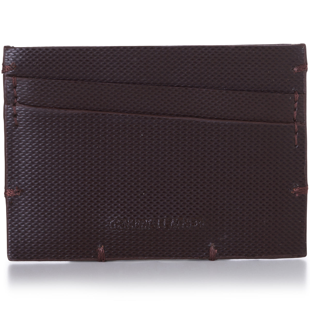 Alpine Swiss Double Diamond RFID Thin Card Case Leather Front Pocket Wallet – Cordoba Brown