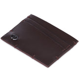 Alpine Swiss Double Diamond RFID Thin Card Case Leather Front Pocket Wallet – Cordoba Brown