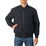 Alpine Swiss Damon Mens Bomber Jacket – Black