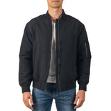 Alpine Swiss Damon Mens Bomber Jacket – Black