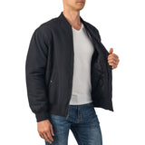 Alpine Swiss Damon Mens Bomber Jacket – Black