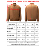 Alpine Swiss Damon Mens Bomber Jacket – Tan