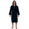 Alpine Swiss Dane Mens Hooded Bathrobe Cotton Terry Cloth Luxury Hotel Spa Robe – Black