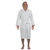 Alpine Swiss Dane Mens Hooded Bathrobe Cotton Terry Cloth Luxury Hotel Spa Robe – White
