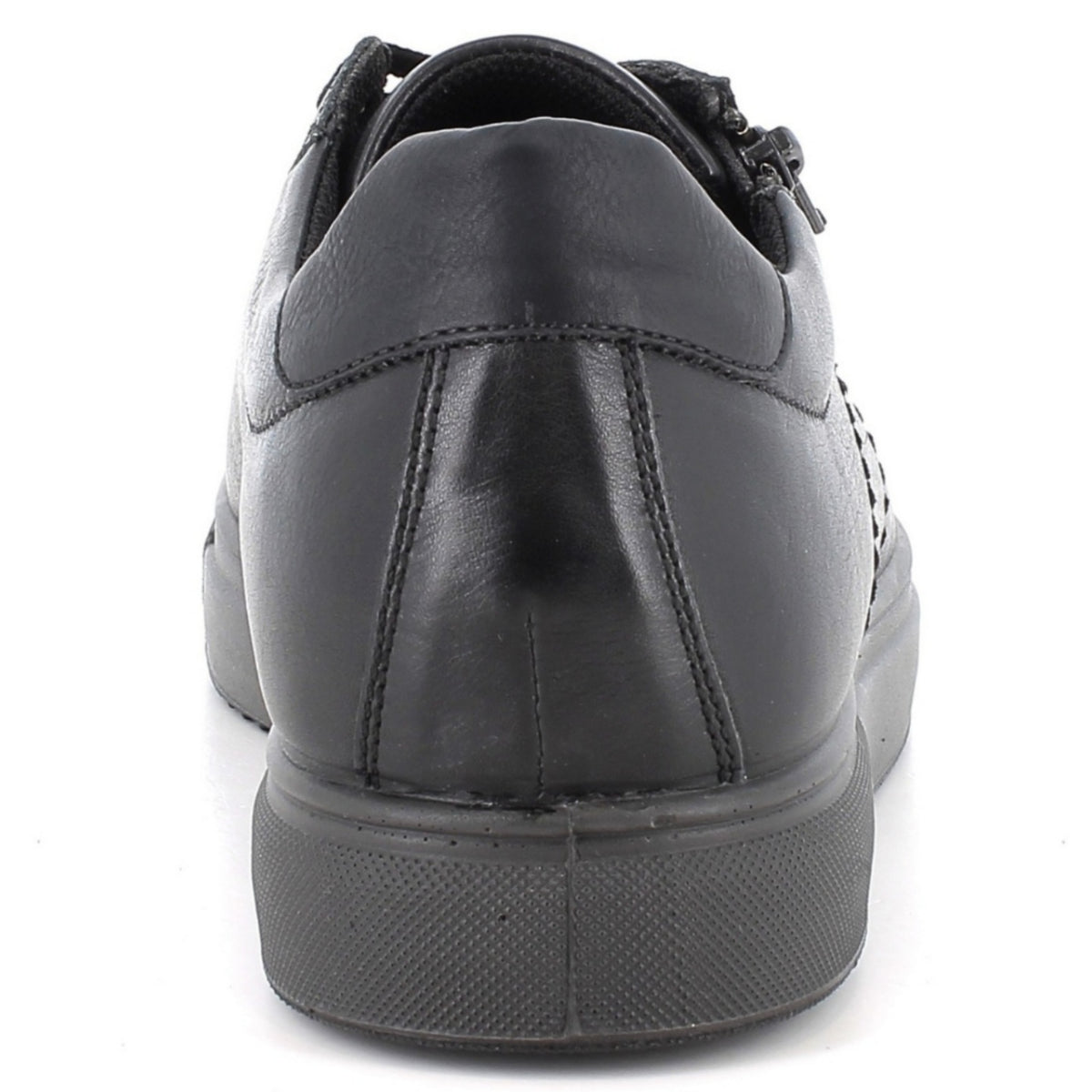 Alpine Swiss Dante Mens Leather Sneakers Made in Italy Low Top Minimalist Shoes – Black