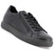 Alpine Swiss Dante Mens Leather Sneakers Made in Italy Low Top Minimalist Shoes – Black