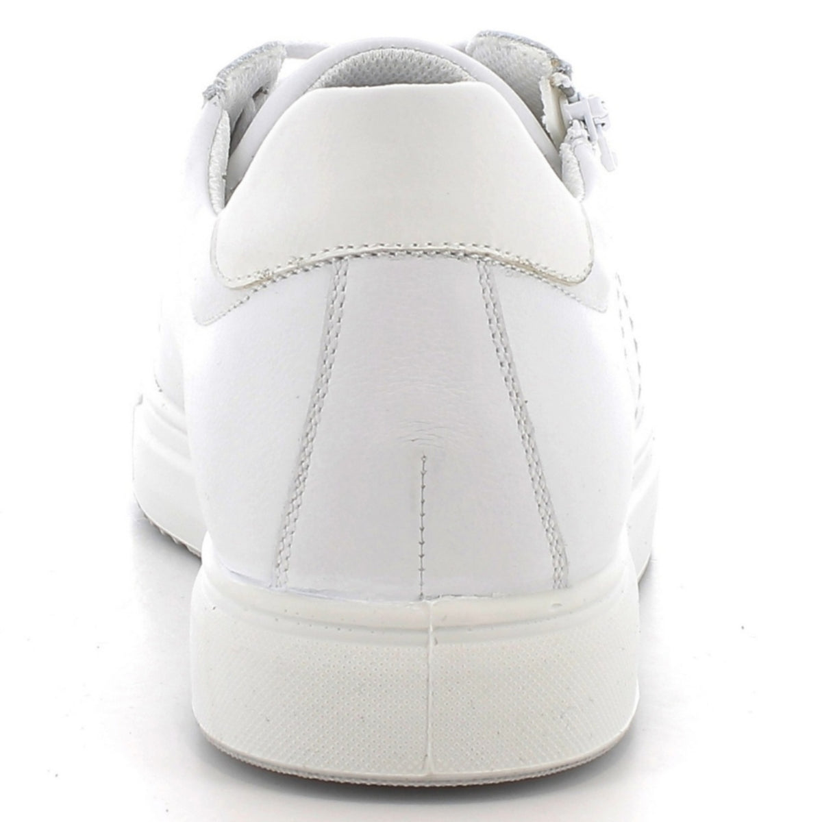 Alpine Swiss Dante Mens Leather Sneakers Made in Italy Low Top Minimalist Shoes – White