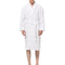 Alpine Swiss Mens Luxury Waffle Knit Cotton Bathrobe Shawl Collar Hotel Spa Robe – White