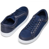 Alpine Swiss David Mens Fashion Sneakers Lace Up Low Top Retro Tennis Shoes – Blue