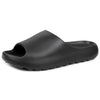 Alpine Swiss Edgar Men's Cloud Slides Ultra-Comfortable Arch Support Pillow Slippers – Black