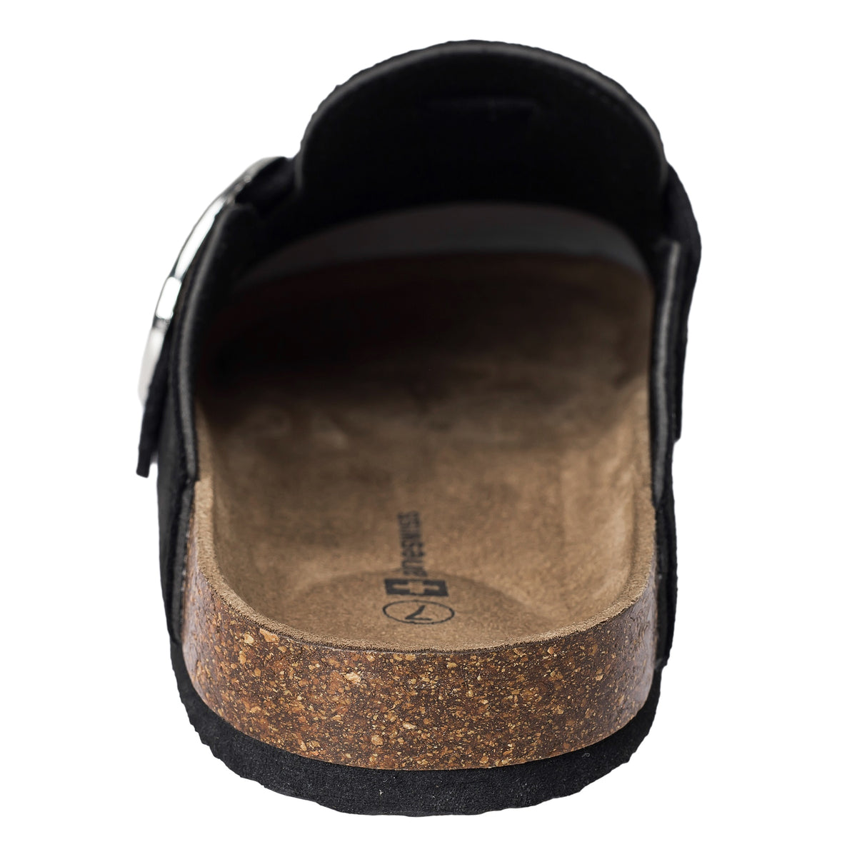 Alpine Swiss Edith Womens Clog Slip On Shoes – Black