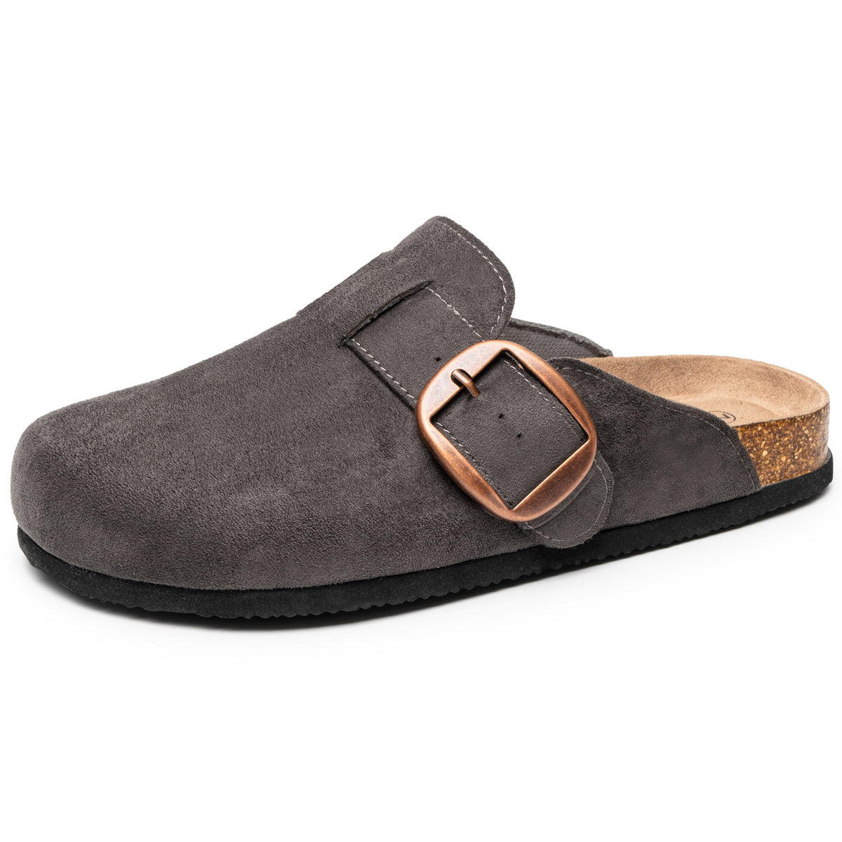 Alpine Swiss Edith Womens Clog Slip On Shoes – Gray