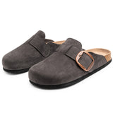 Alpine Swiss Edith Womens Clog Slip On Shoes – Gray
