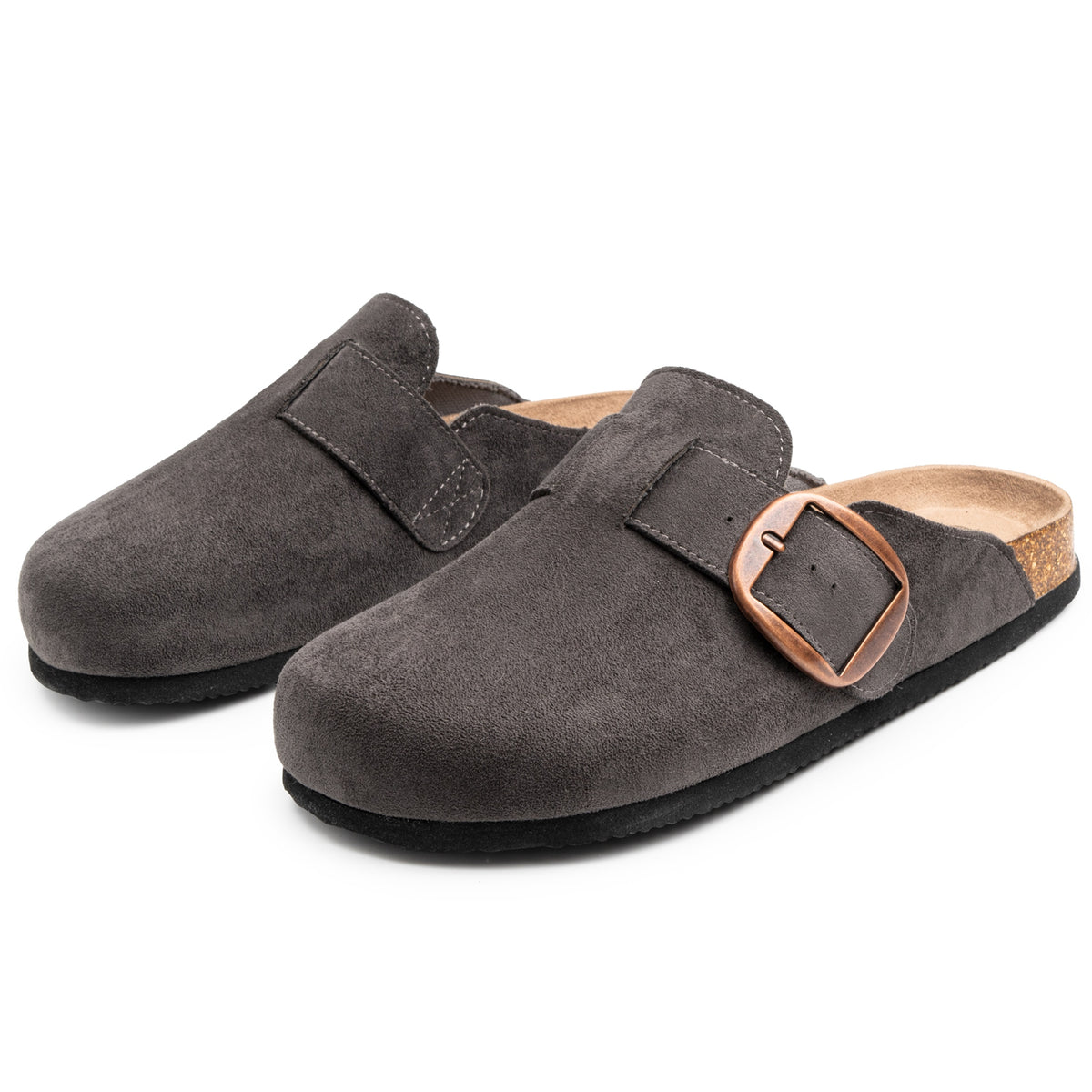 Alpine Swiss Edith Womens Clog Slip On Shoes – Gray