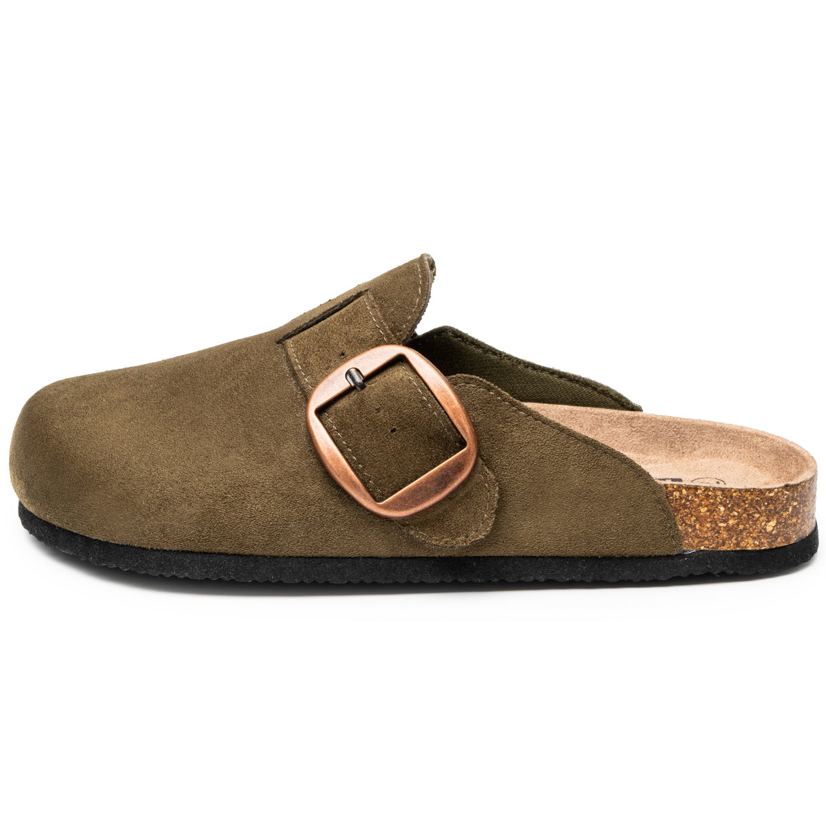 Alpine Swiss Edith Womens Clog Slip On Shoes – Olive