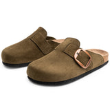 Alpine Swiss Edith Womens Clog Slip On Shoes – Olive