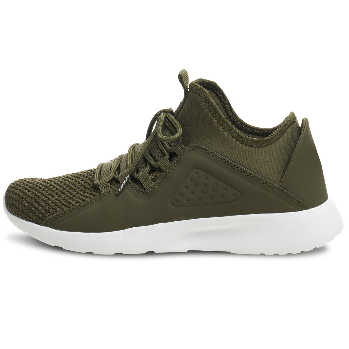 Alpine Swiss Mens Fashion Sneakers Lightweight Knit Top Elastic Sock Tennis Shoe – Olive