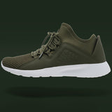 Alpine Swiss Mens Fashion Sneakers Lightweight Knit Top Elastic Sock Tennis Shoe – Olive