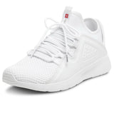 Alpine Swiss Mens Fashion Sneakers Lightweight Knit Top Elastic Sock Tennis Shoe – White