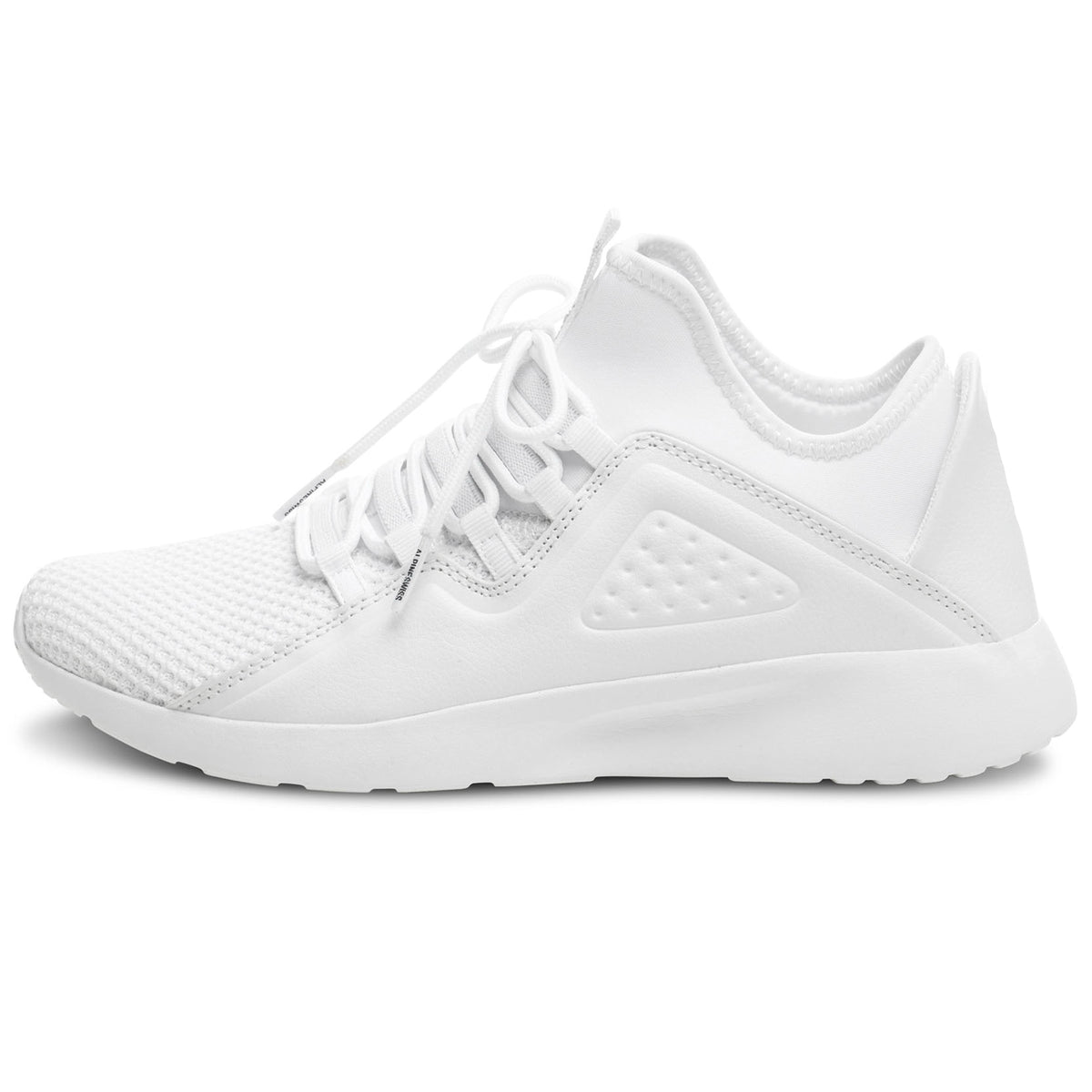 Alpine Swiss Mens Fashion Sneakers Lightweight Knit Top Elastic Sock Tennis Shoe – White