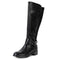 Alpine Swiss Erica Womens Knee High Riding Boots Stretch Calf Round Toe Boots – Black