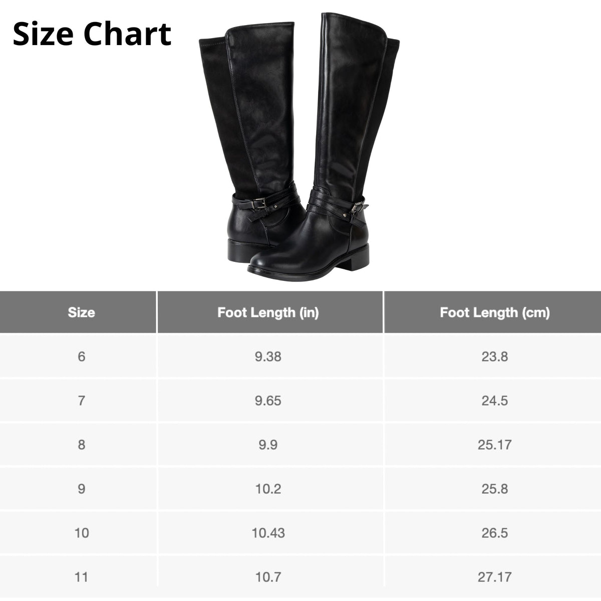 Alpine Swiss Erica Womens Knee High Riding Boots Stretch Calf Round Toe Boots – Black