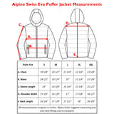 Alpine Swiss Eva Women’s Hooded Puffer Jacket – Navy
