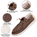 Alpine Swiss Flynn Mens Boat Shoes Lightweight Slip-On Loafers Moc Toe Sailing Deck – Brown