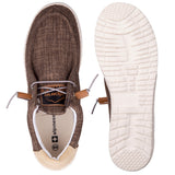 Alpine Swiss Flynn Mens Boat Shoes Lightweight Slip-On Loafers Moc Toe Sailing Deck – Brown