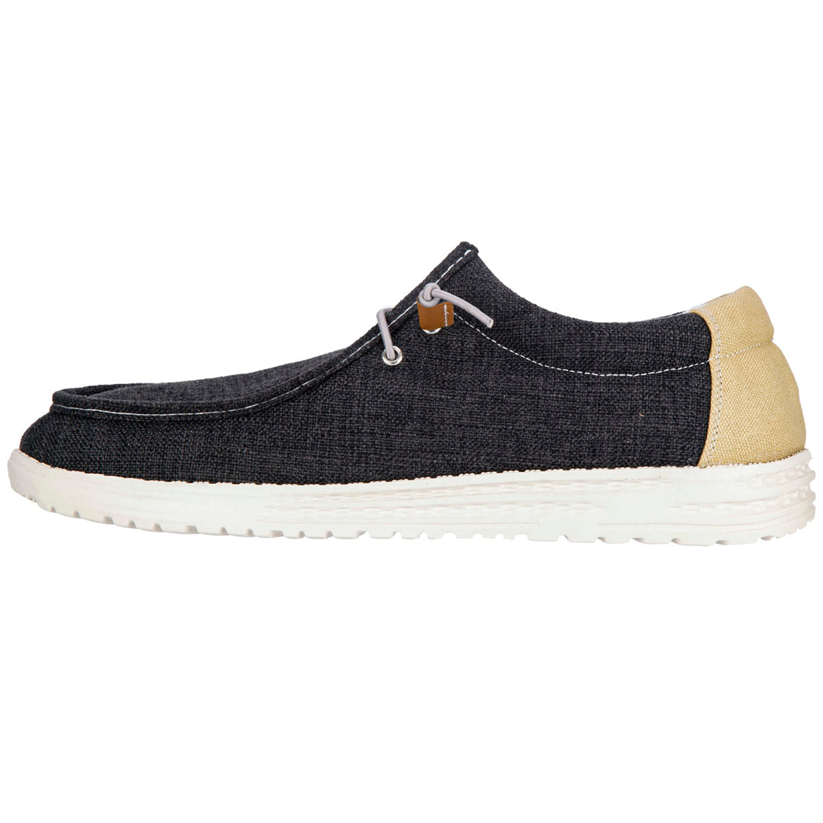 Alpine Swiss Flynn Mens Boat Shoes Lightweight Slip-On Loafers Moc Toe Sailing Deck – Charcoal