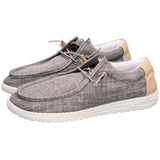 Alpine Swiss Flynn Mens Boat Shoes Lightweight Slip-On Loafers Moc Toe Sailing Deck – Khaki