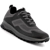 Alpine Swiss Mens Trail Hiking Sneaker Waterproof Made in Italy Athletic Shoes – Black Gray
