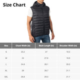 Alpine Swiss Gage Mens Hooded Puffer Vest Down Alternative Packable Vest Jacket – Black