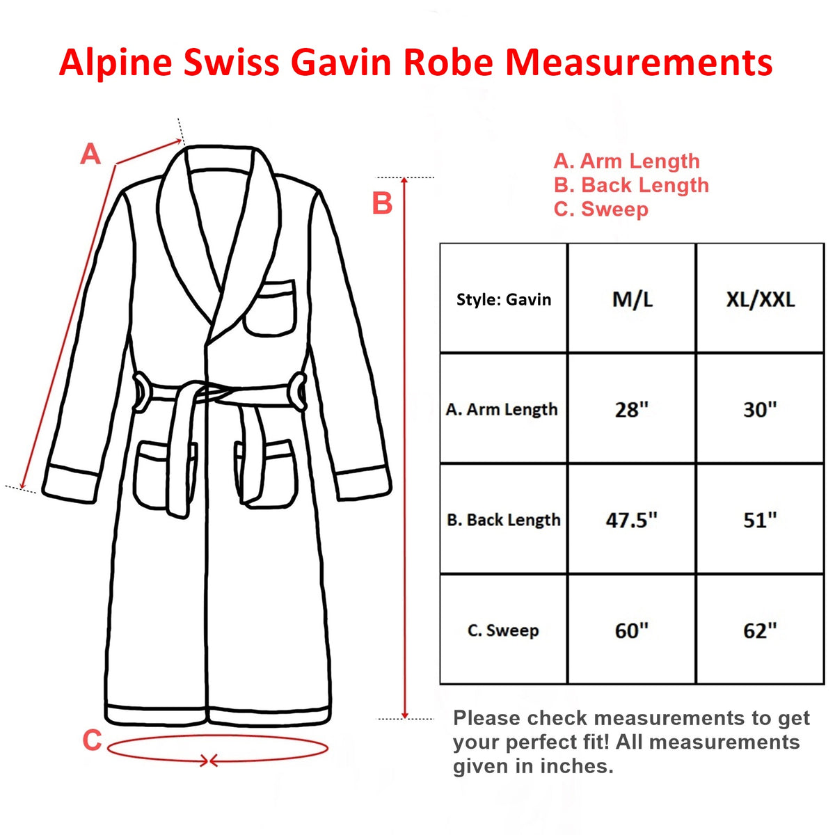 Alpine Swiss Mens Cotton Blend Shawl Robe Lightweight Kimono Knit Spa Bathrobe – Black