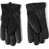 Alpine Swiss Mens Gloves Dressy Genuine Leather Warm Thermal Lined Wrist Strap – Brown