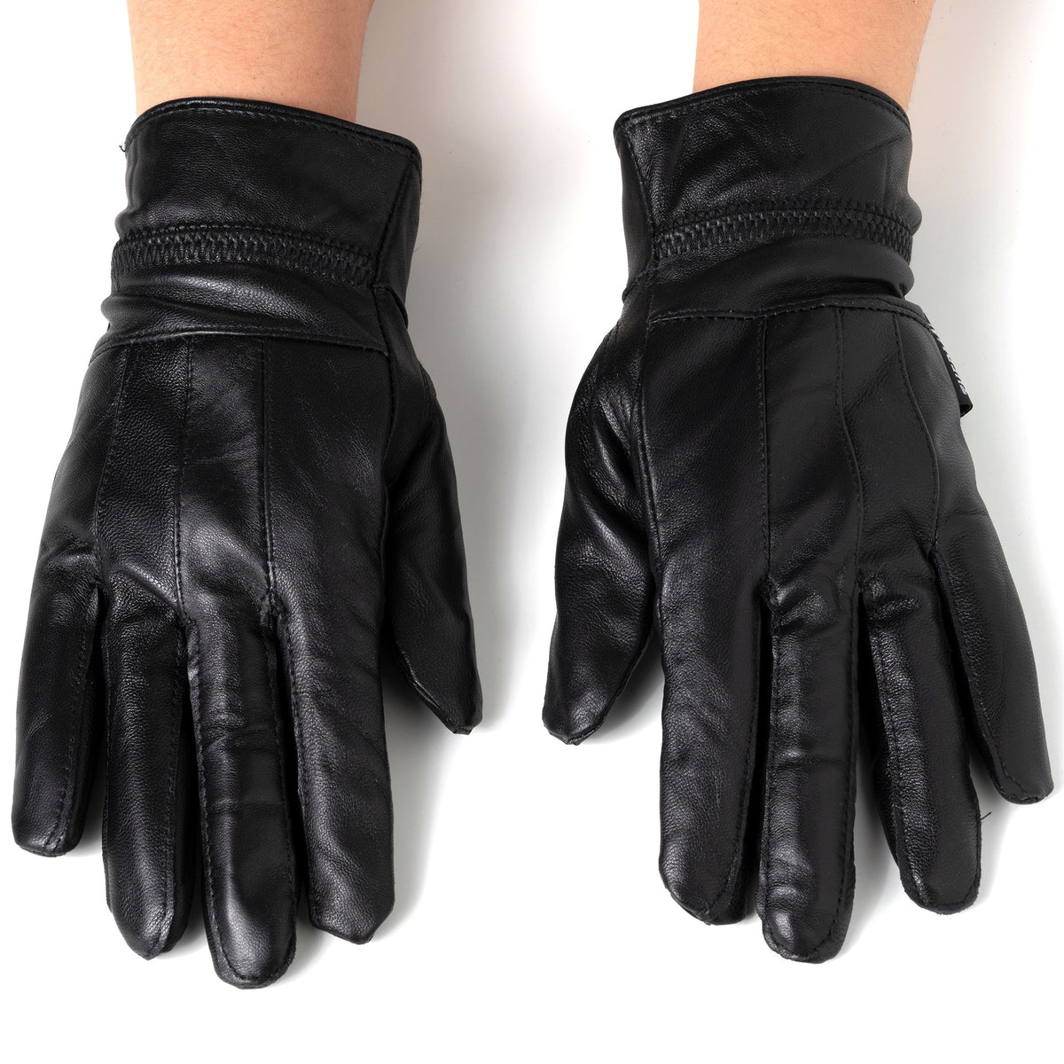Alpine Swiss Womens Touch Screen Gloves Leather Phone Texting Glove Thermal Warm – Black