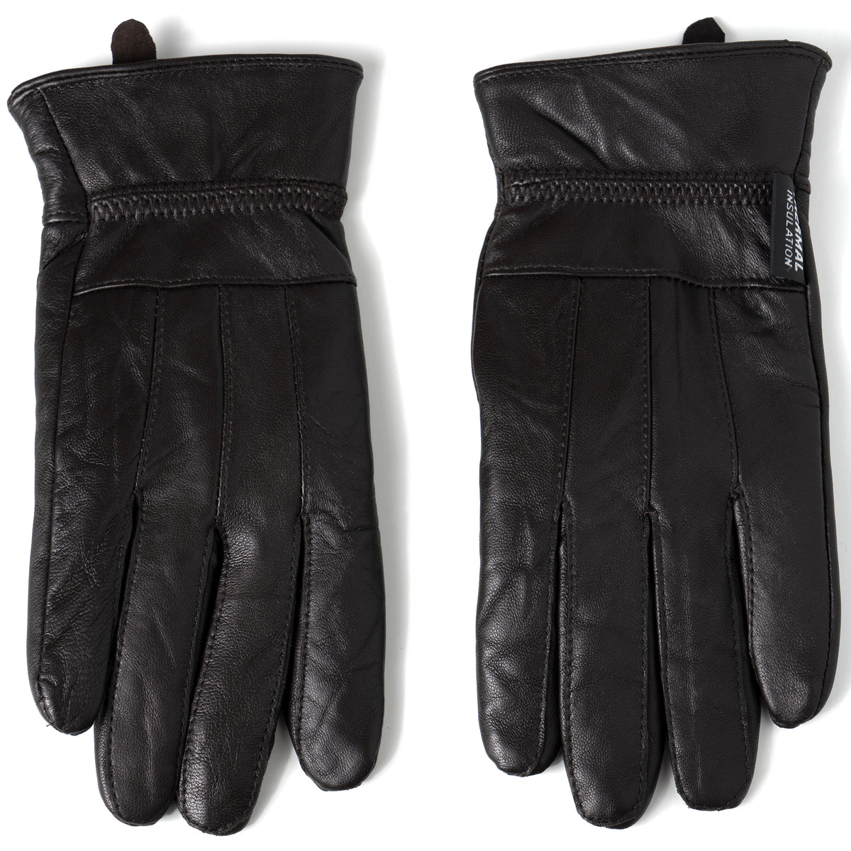 Alpine Swiss Womens Touch Screen Gloves Leather Phone Texting Glove Thermal Warm – Brown
