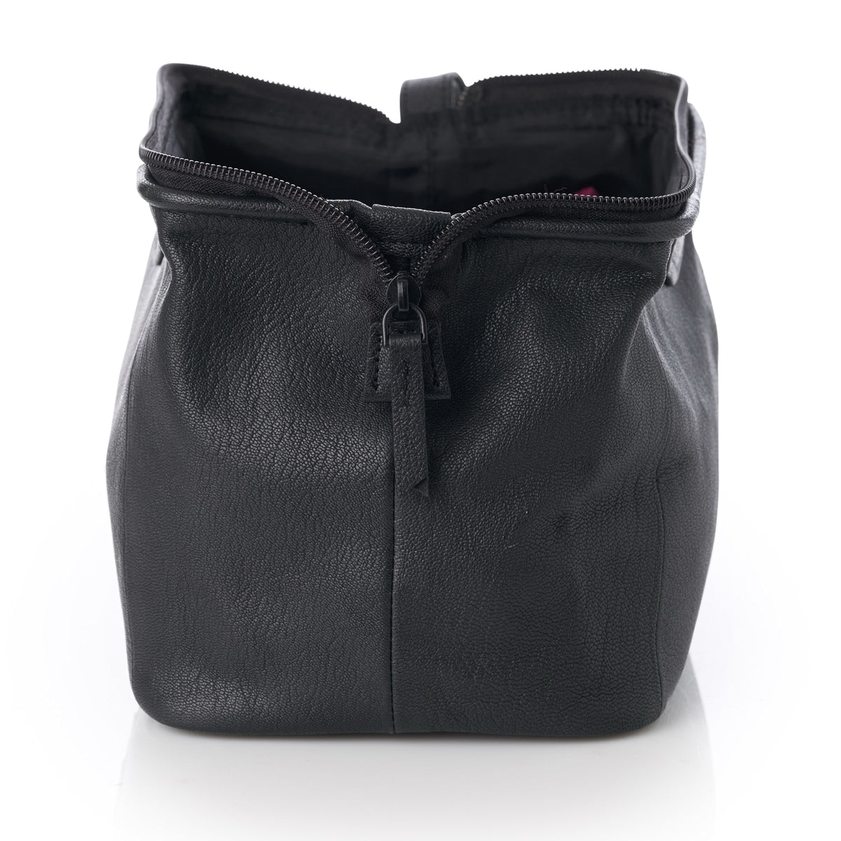 Alpine Swiss Lauter Toiletry Bag Genuine Leather Shaving Kit Dop Kit Travel Case – Black