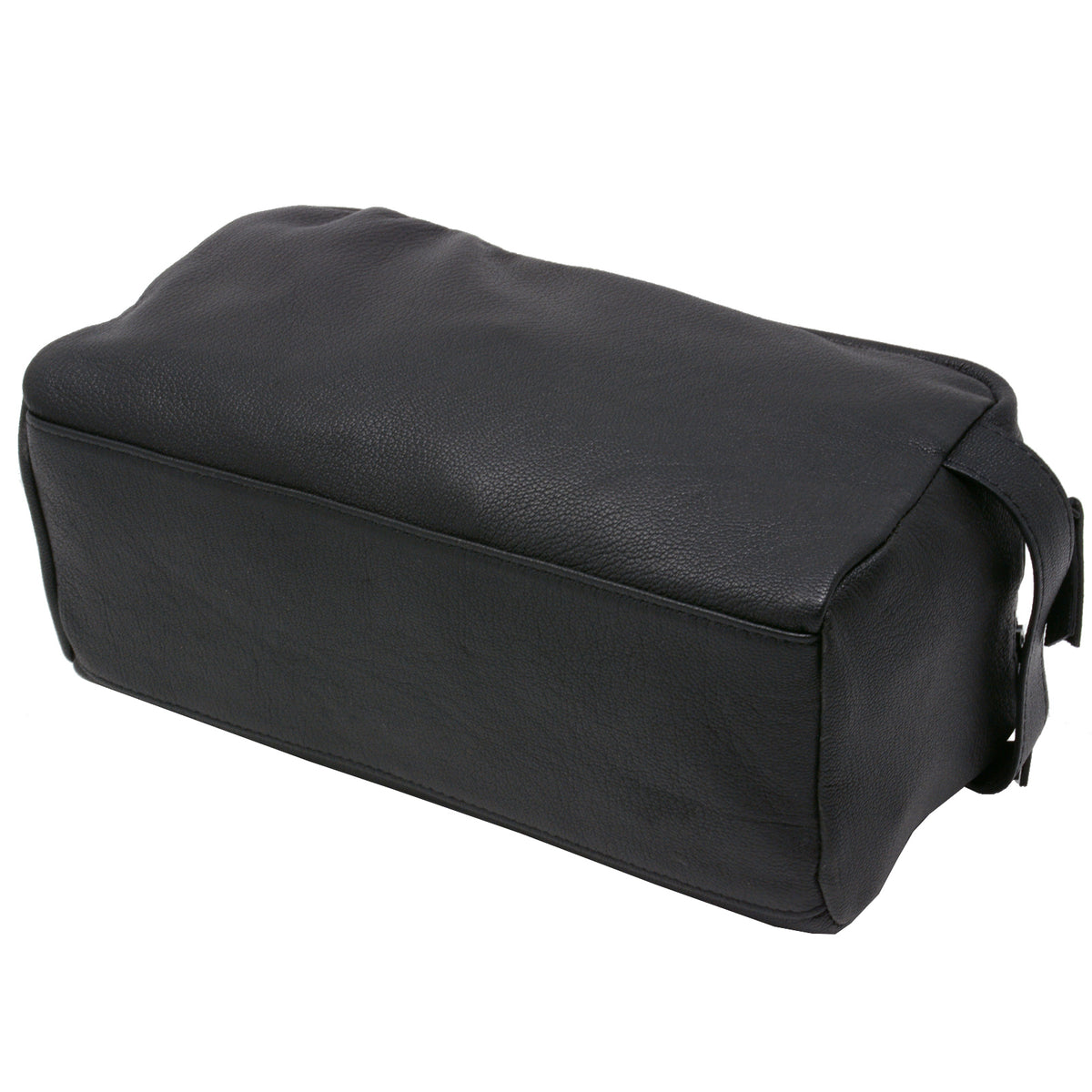 Alpine Swiss Sedona Toiletry Bag Genuine Leather Shaving Kit Dopp Kit Travel Case – Black