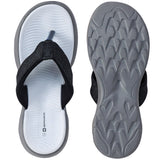 Alpine Swiss Holly Womens Flip Flops Comfortable Anti Slip EVA Foam Thong Sandals – Black