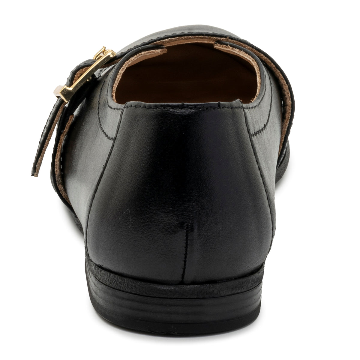 Alpine Swiss Irene Womens Leather Mary Jane Ballet Flats Round Toe Slip On Shoes – Black Leather