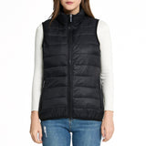 Alpine Swiss Jodie Womens Puffer Vest Warm Light Down Alternative Insulated Vest – Black