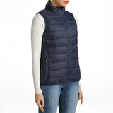 Alpine Swiss Jodie Womens Puffer Vest Warm Light Down Alternative Insulated Vest – Navy