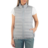 Alpine Swiss Jodie Womens Puffer Vest Warm Light Down Alternative Insulated Vest – Gray