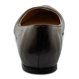 Alpine Swiss Julia Womens Leather Pointed Toe Ballet Flats Comfort Slip On Shoes – Dark Brown Leather