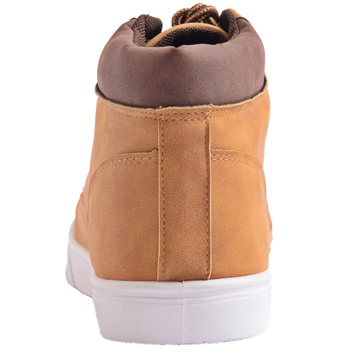Alpine Swiss Keith Mens High Top Fashion Sneakers Casual Lace Up Shoes Boots – Tan