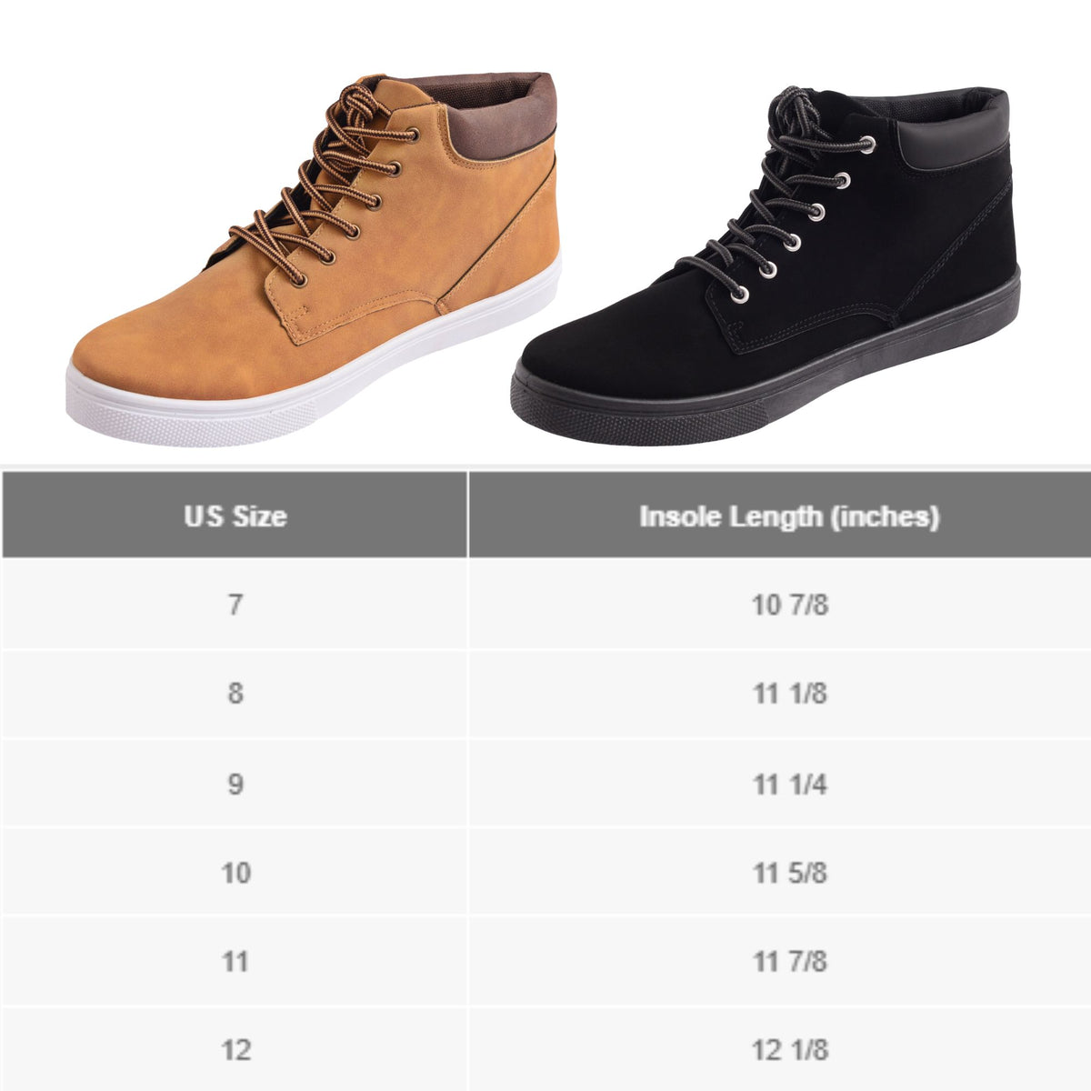Alpine Swiss Keith Mens High Top Fashion Sneakers Casual Lace Up Shoes Boots – Tan