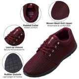 Alpine Swiss Kilian Men's Walking Shoes – Burgundy