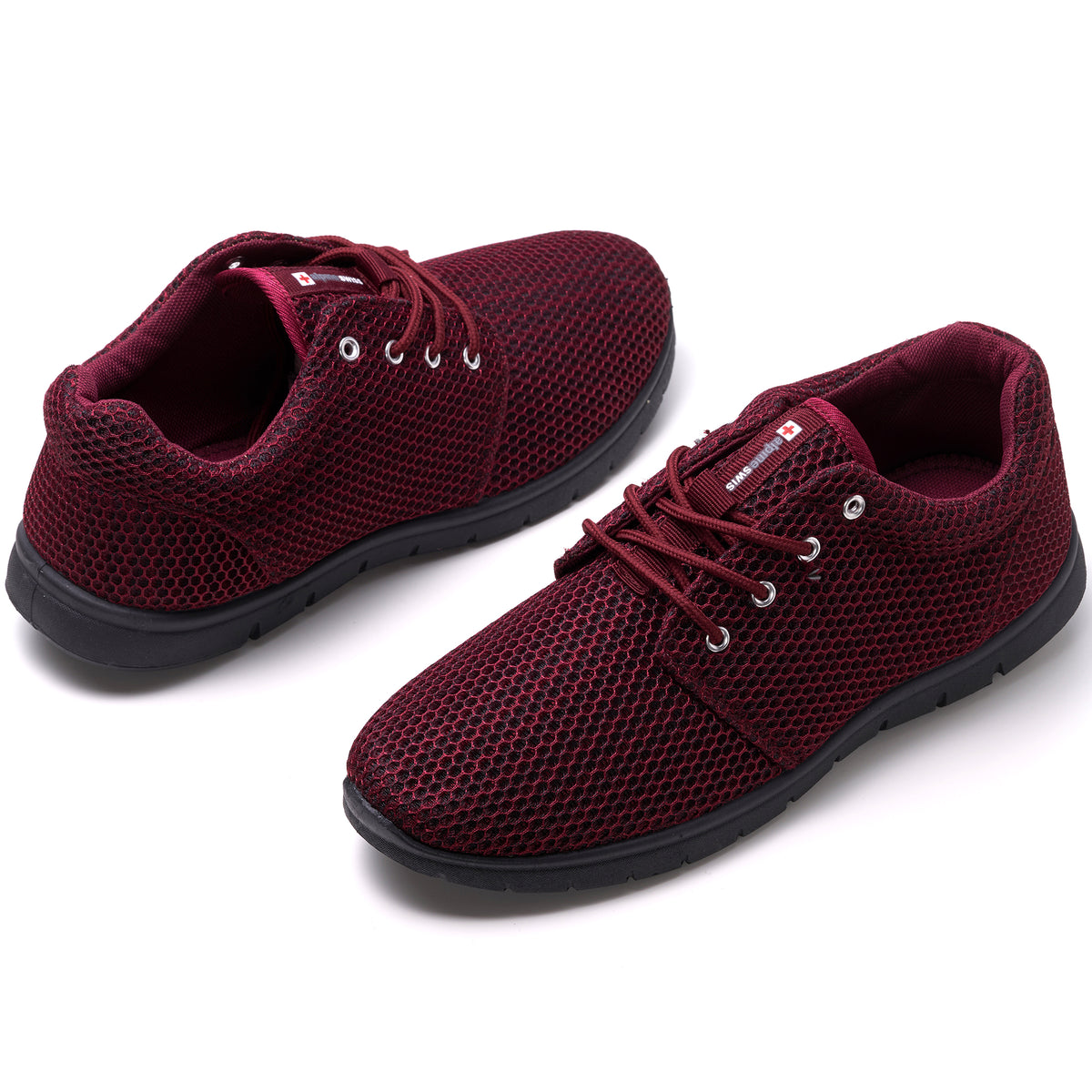 Alpine Swiss Kilian Men's Walking Shoes – Burgundy